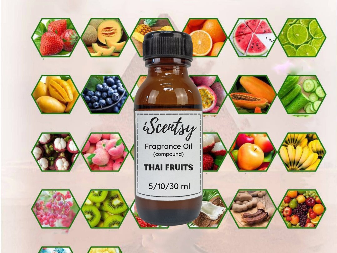 Thai Fragrance Oil: FRUITS scents for Candle, Soap, Shampoo, Perfume, Diffuser - 蜡烛/香氛/手工皂 - 其他材质 