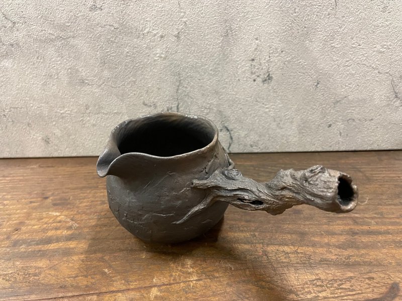 树柄侧把茶海 - 茶具/茶杯 - 陶 黑色
