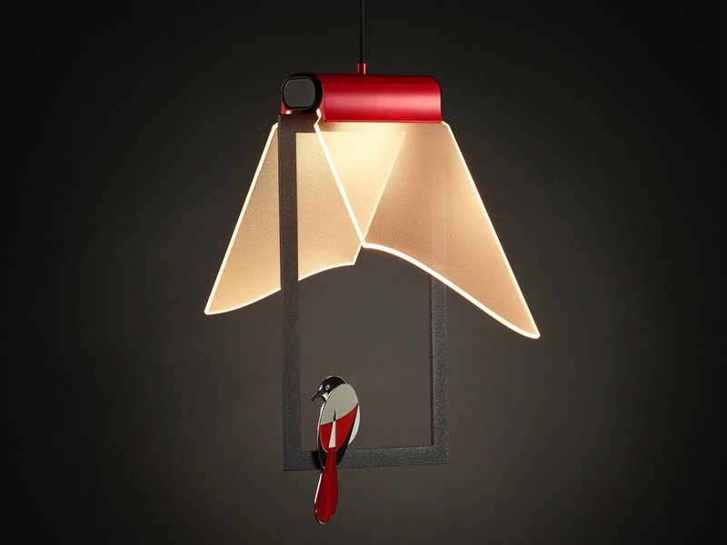 喜鹊报音 Melody 吊灯 - 灯具/灯饰 - 其他金属 红色