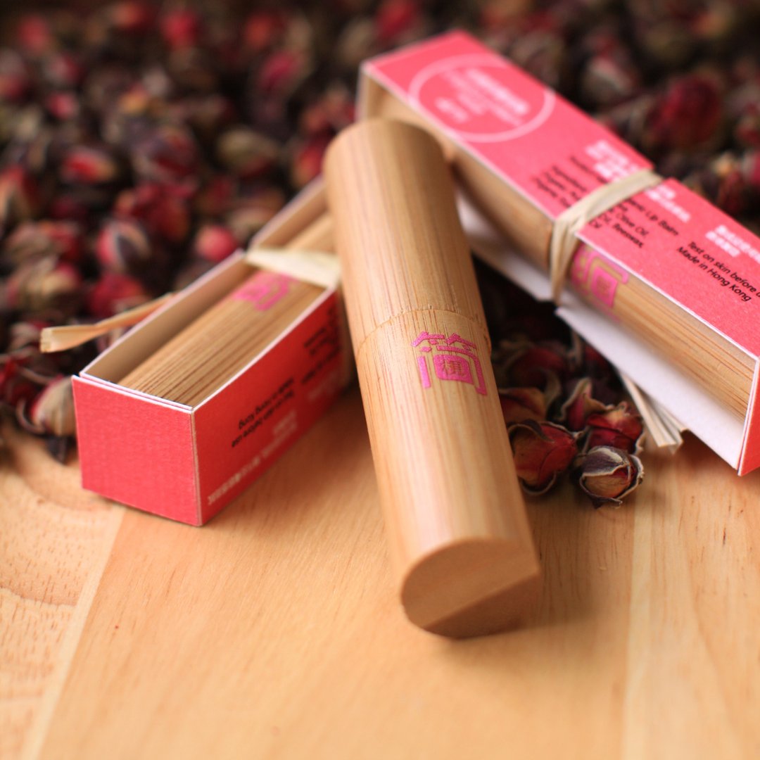 有机润唇膏玫瑰4ml - 唇部保养 - 竹 黄色