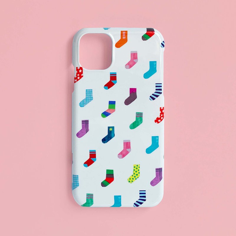 智慧型手机壳 袜子 定制 - 手机壳/手机套 - 塑料 白色