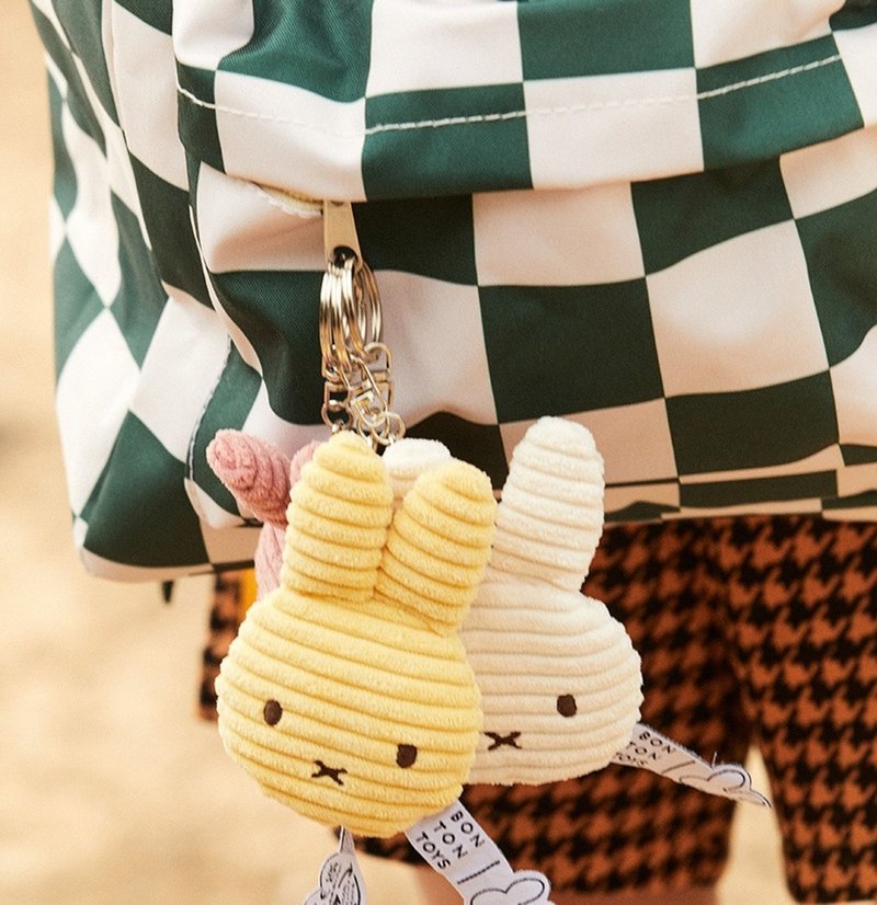 荷兰 Bon Ton Toys | Miffy 米飞 灯芯绒 钥匙圈 10cm - 钥匙链/钥匙包 - 其他材质 多色