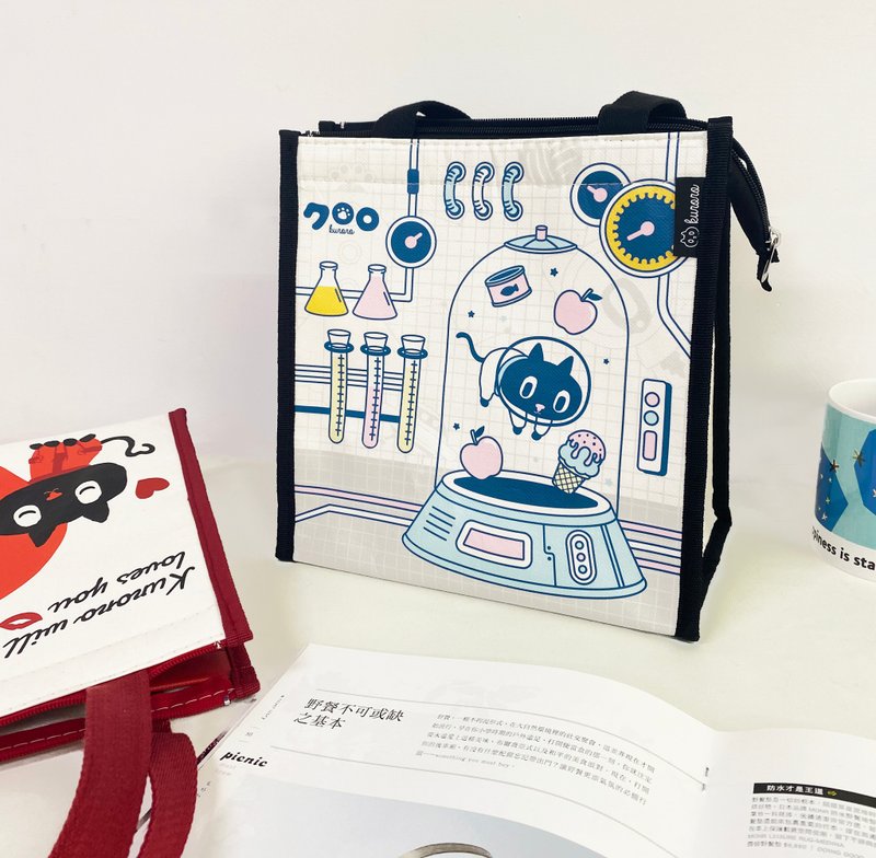 2023文博会 | Kuroro直式方形保温袋-不可思议猫科学款 - 手提包/手提袋 - 其他材质 蓝色
