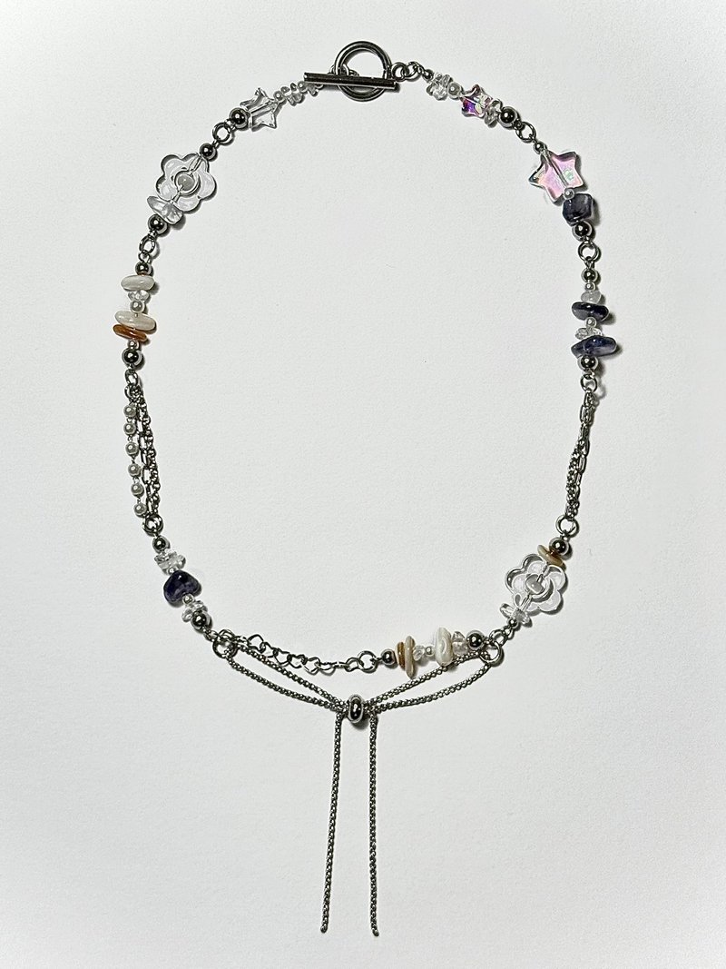 项链 - 流动的星辉 - 项链 - 不锈钢 银色