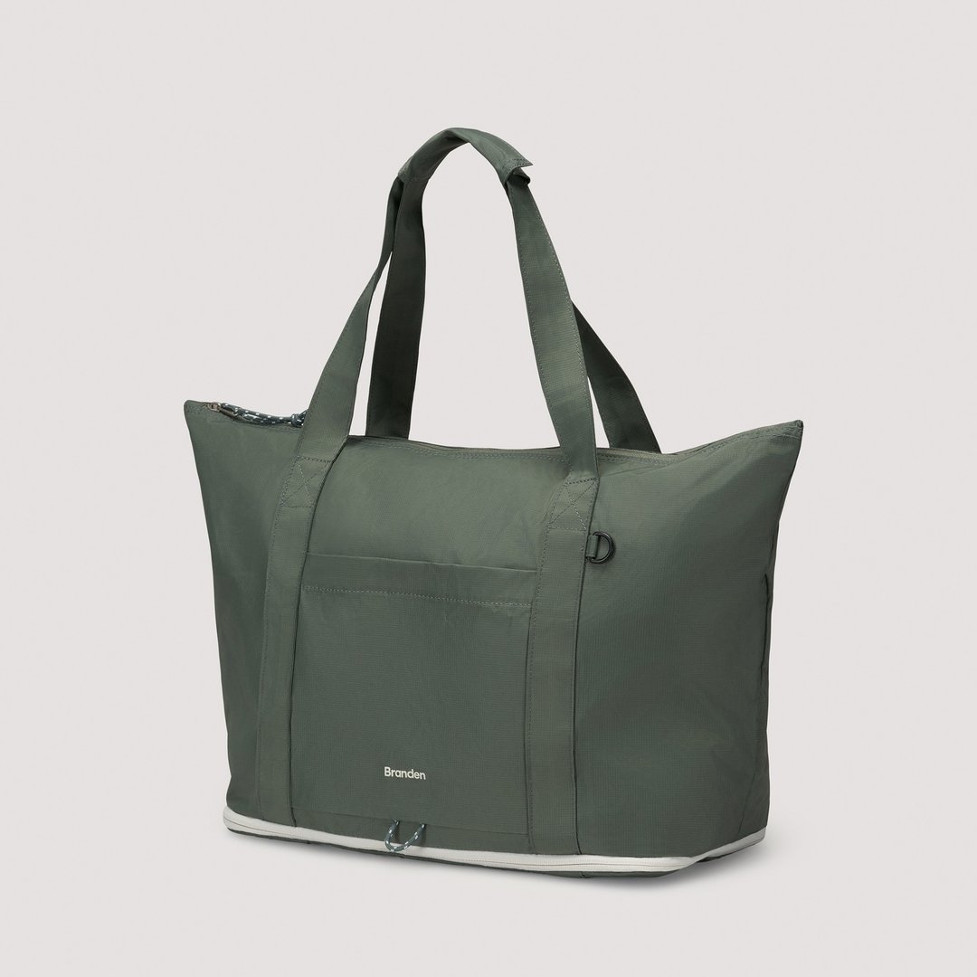 Branden 折叠旅行手提袋│Foldable Carryall Totebag-绿色 - 手提包/手提袋 - 其他材质 