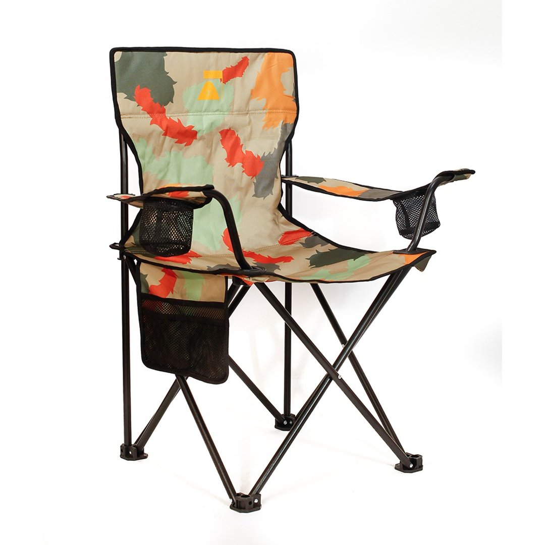 日韩限定 POLER CAMPING CHAIR 轻便扶手露营折叠椅 芥末迷彩 - 露营用品 - 尼龙 多色