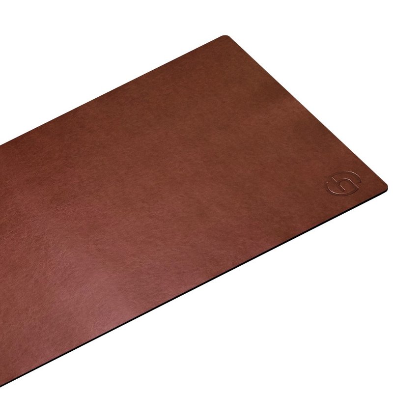 Classic 经典皮革鼠垫/办公室桌垫 - 咖啡 (80x40cm) - 鼠标垫 - 其他材质 