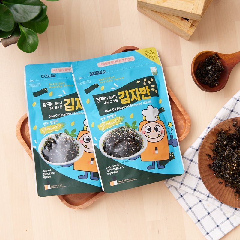 韩爸田园日记-小芝麻海苔酥酥 - 零食/点心 - 新鲜食材 绿色