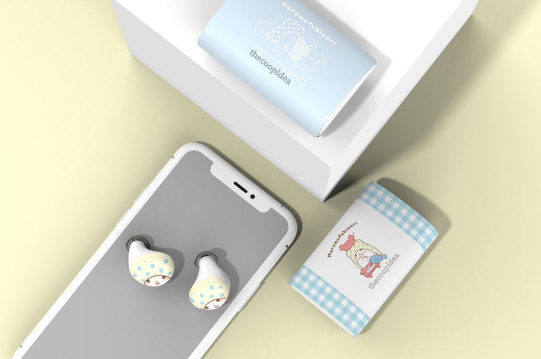 【香港限定】thecoopidea x Sanrio 被被熊 BEANS+真无线蓝牙耳机 - 耳机收纳 - 其他材质 多色