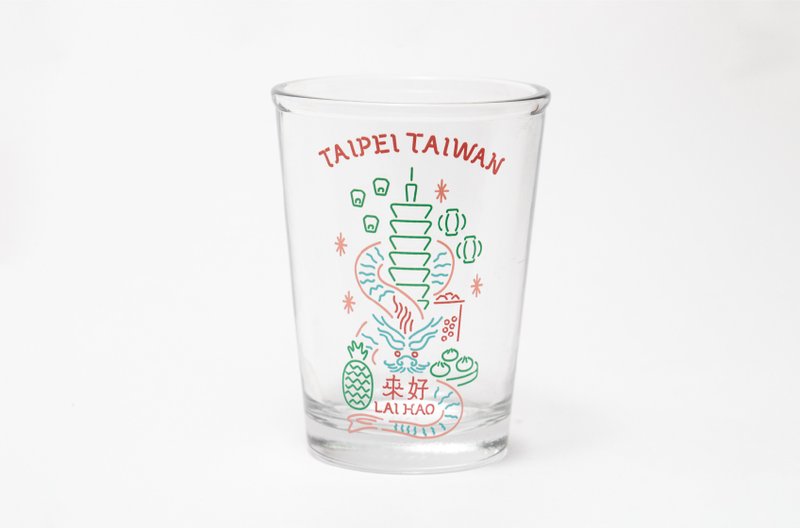 台湾是小龙啤酒杯 玻璃杯 台湾纪念品/礼物 - 玻璃杯 - 玻璃 多色