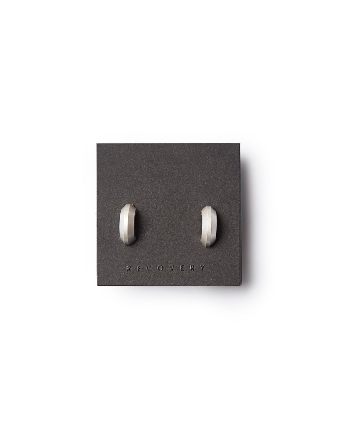 Cutting Edge Earring 刀刃耳环 (黑银/雾银) - 耳环/耳夹 - 其他金属 