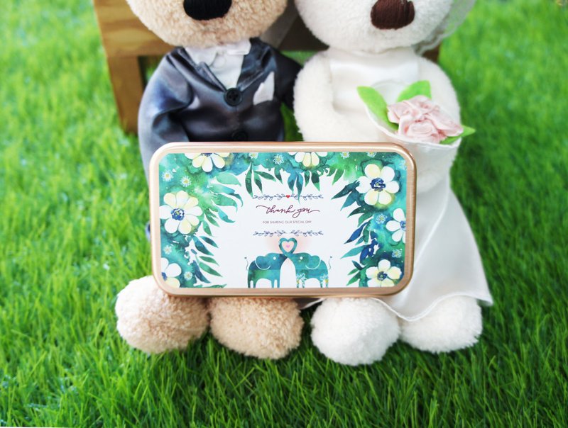 【囍茶系列】心心象系--大方盒(6入心形茶包)/婚礼小物/活动赠礼 - 茶 - 新鲜食材 绿色