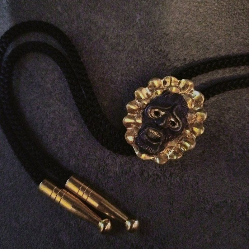 GRYPHON 黄铜假面领带夹 - 长链 - 铜/黄铜 金色