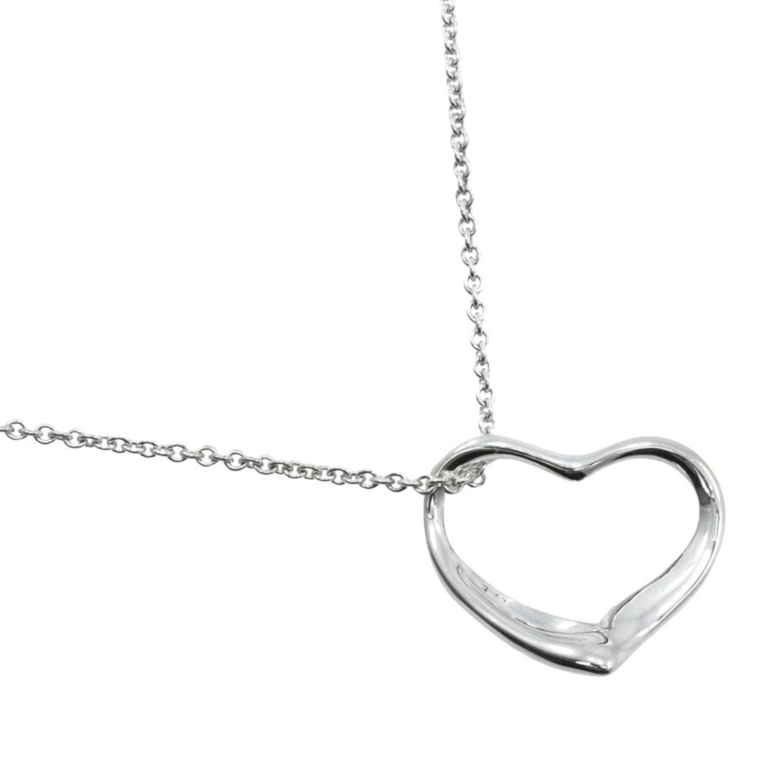 【日本直送】Tiffany & Co. 经典 镂空爱心项链  महाग儿莎．佩蕾蒂 纯银 925 爱心 约4.8g женские【二手】 - 项链 - 银 银色