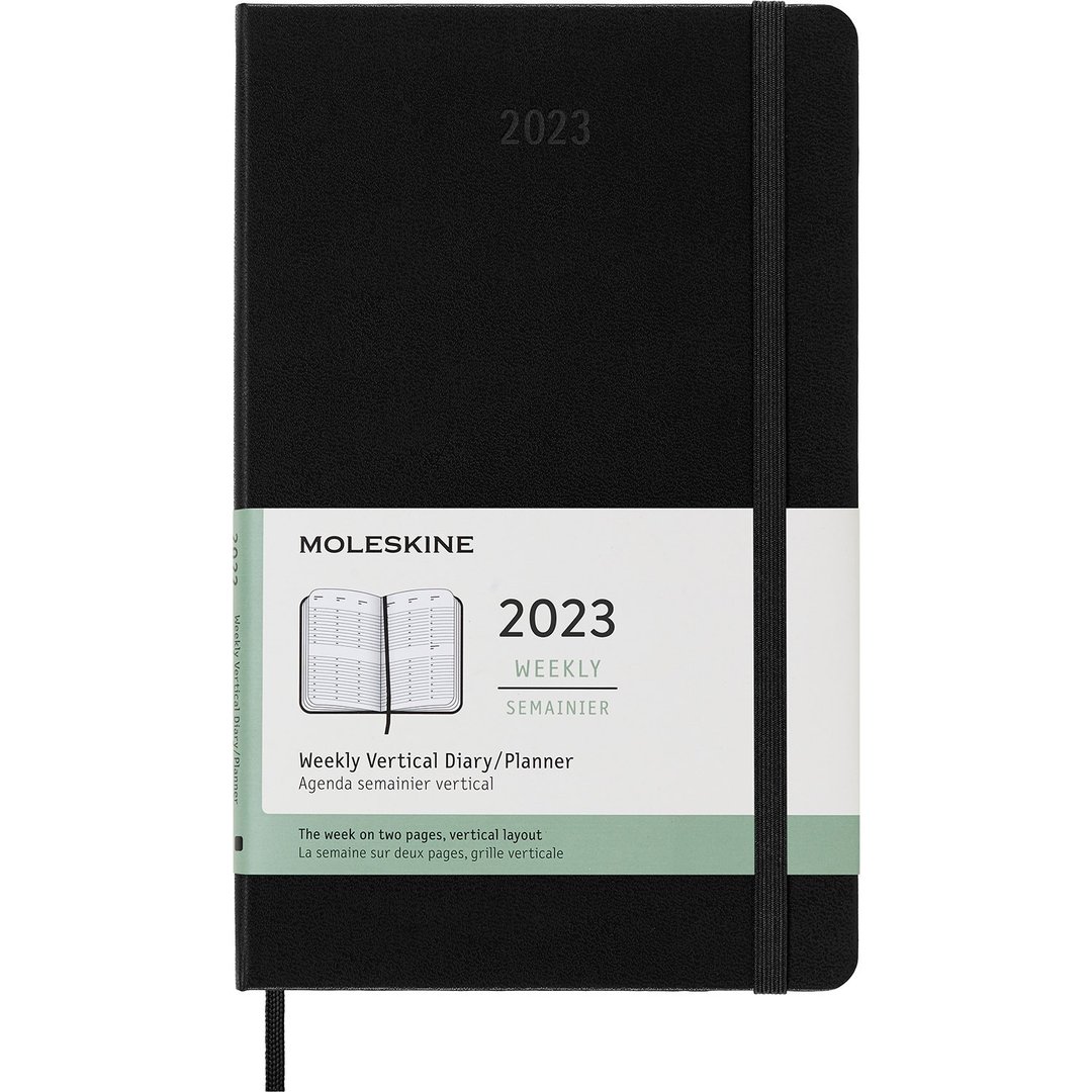 _勿上架_MOLESKINE 2023 直式周记 12M 硬壳 L 型 黑 烫金服务 - 笔记本/手帐 - 纸 黑色