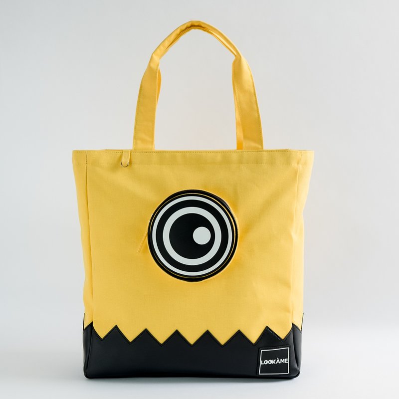 单眼怪兽托特包-黄色 - 侧背包/斜挎包 - 其他材质 黄色