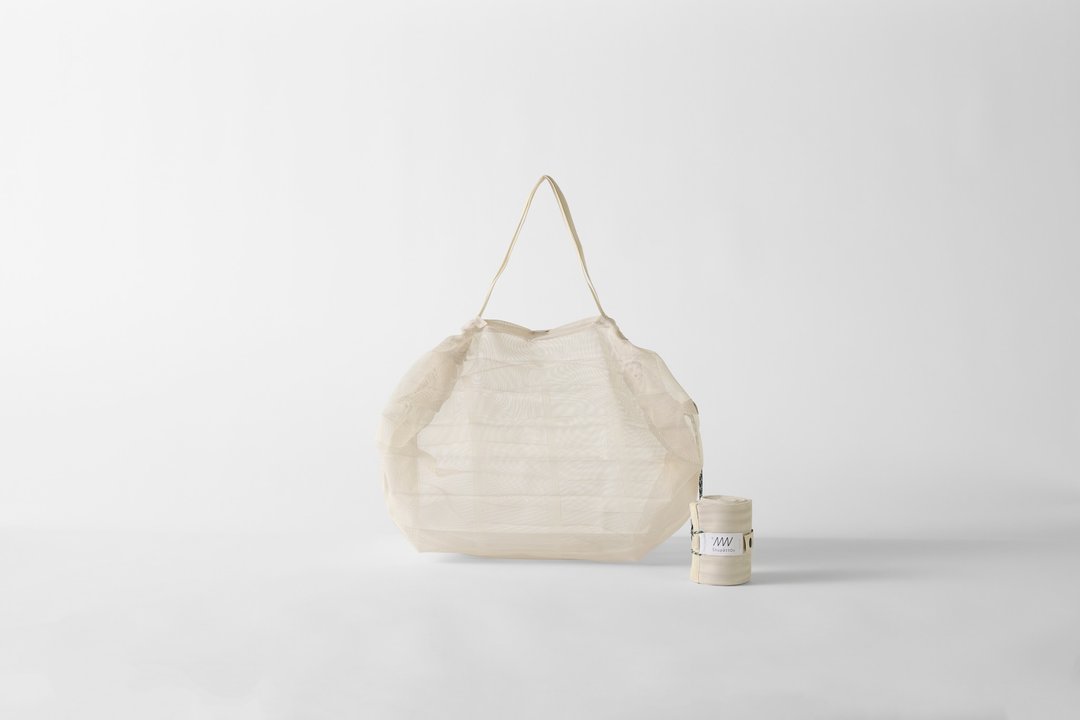 日本 Shupatto 折叠网袋 25L - Sand Beige - 手提包/手提袋 - 聚酯纤维 卡其色