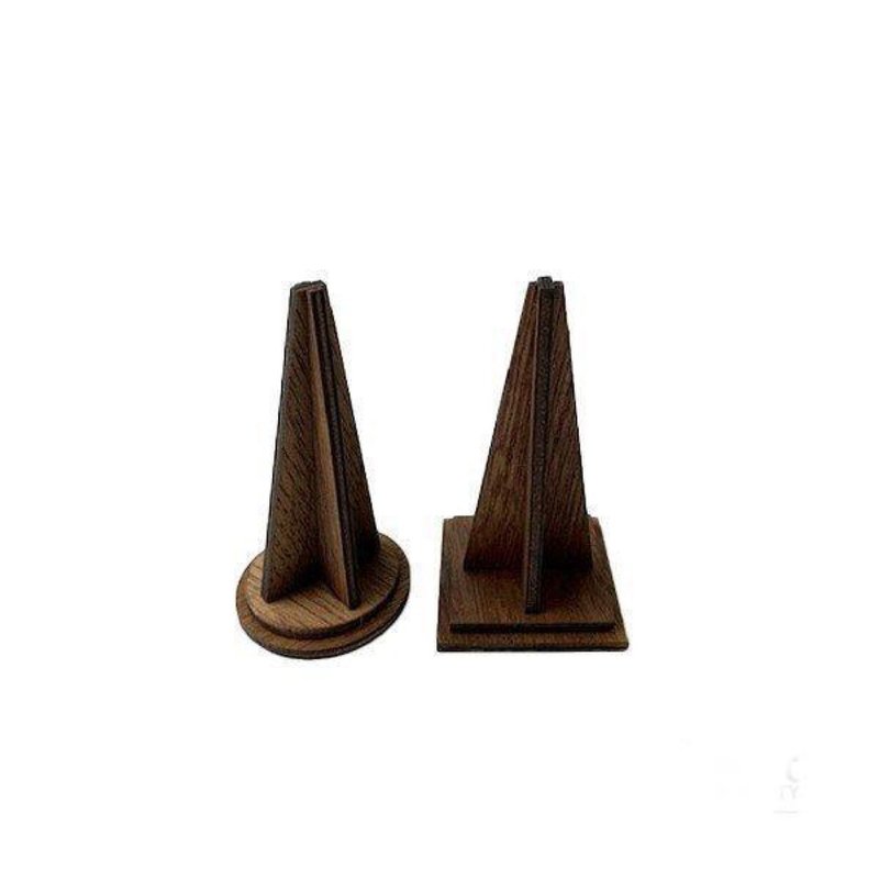 Ring Display Wooden 2 types - 收纳用品 - 木头 咖啡色