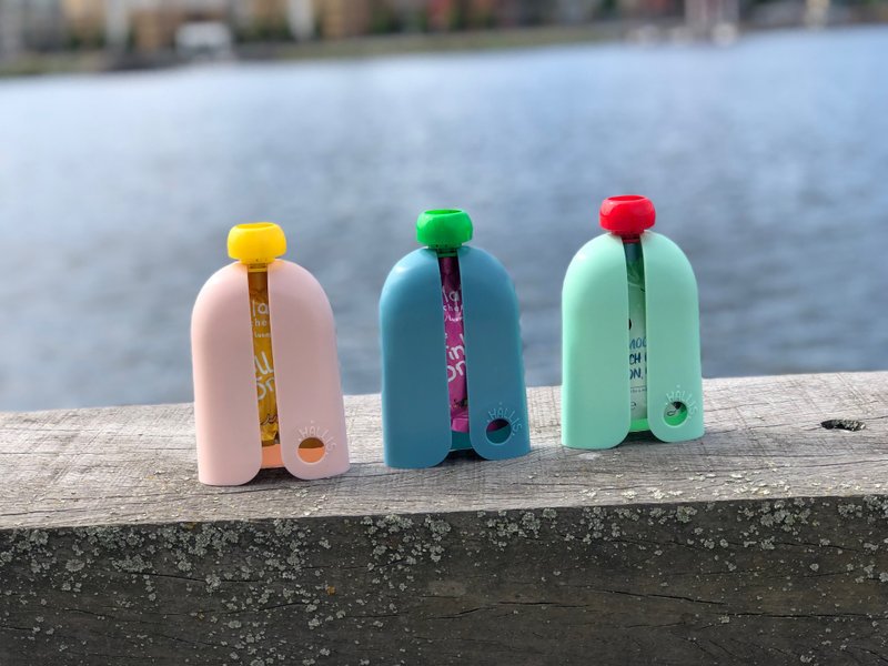 有机果泥防挤套【3色】-瑞典HÅLLIS贺莉施 - 儿童餐具/餐盘 - 塑料 绿色