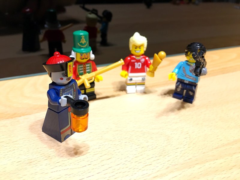 "各国文化"系列个性积木人仔4入组 - 摆饰 - 塑料 多色