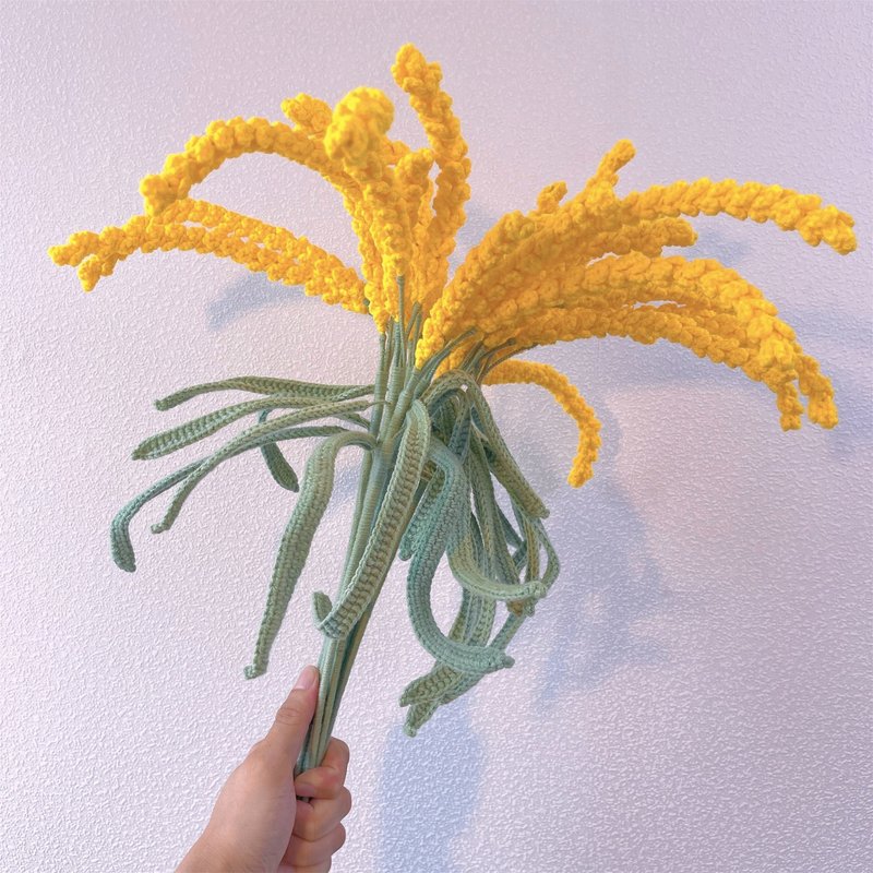 手作钩织田园麦穗摆饰 - 干燥花/捧花 - 棉．麻 