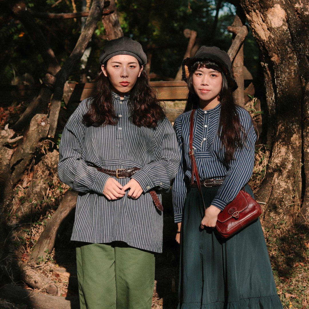 德国传统渔夫衬衫*多款可选*Fisherman shirt【Tsubasa.Y古着屋】 - 女装衬衫 - 棉 蓝色