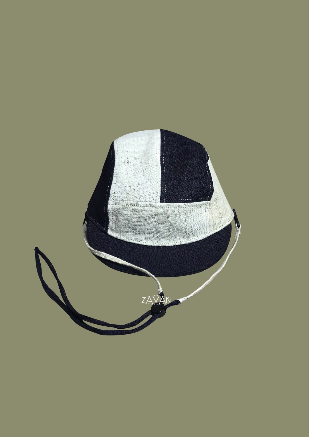 zzzayan-Five panel Hemp Cap With Strap - 帽子 - 其他金属 