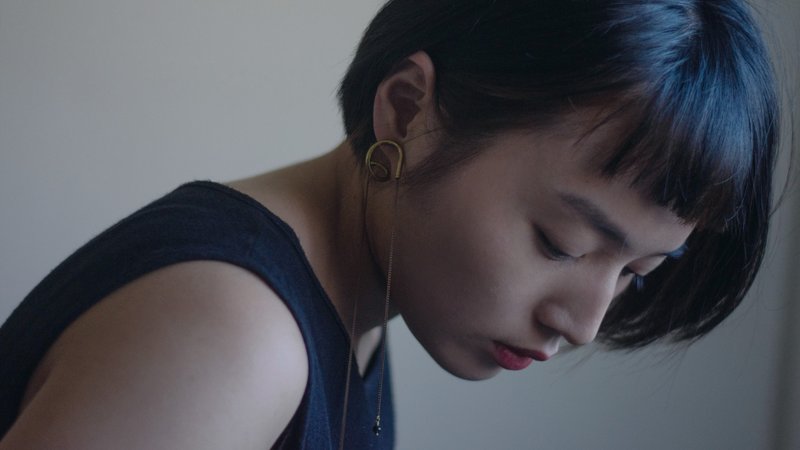 爱链常常 | 挂一串天空  黑曜石可调式 耳针款 - 单只贩售 - 耳环/耳夹 - 铜/黄铜 金色