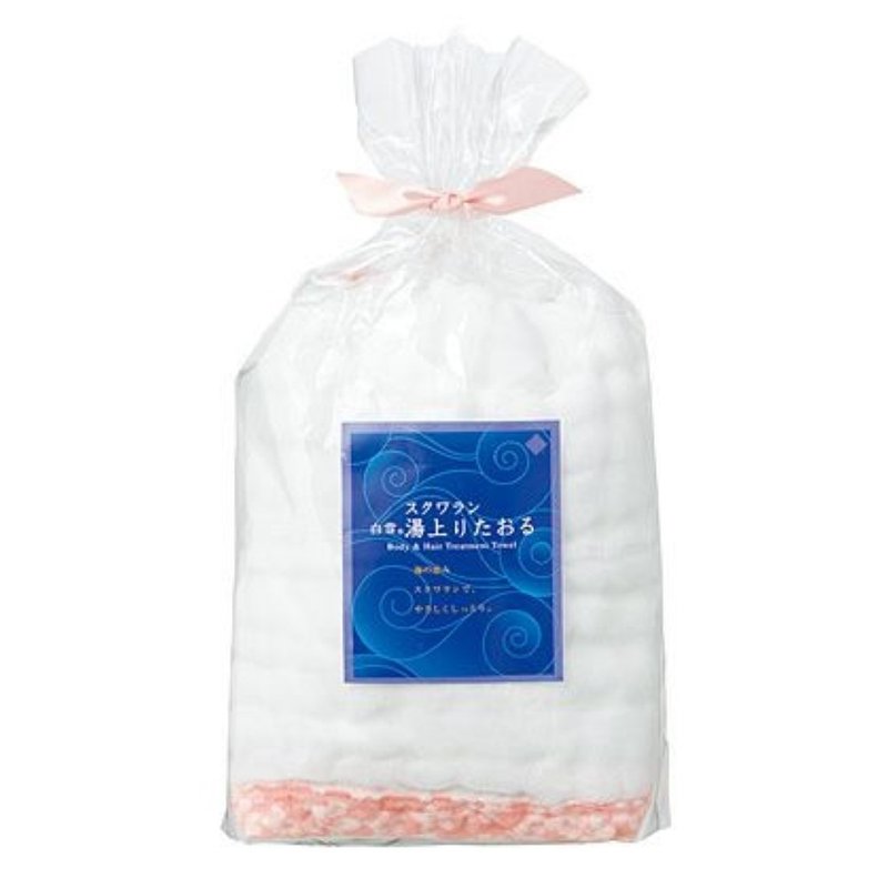 白雪角鲨烷保湿巾 (加大) / 粉红 - 毛巾浴巾 - 其他人造纤维 白色