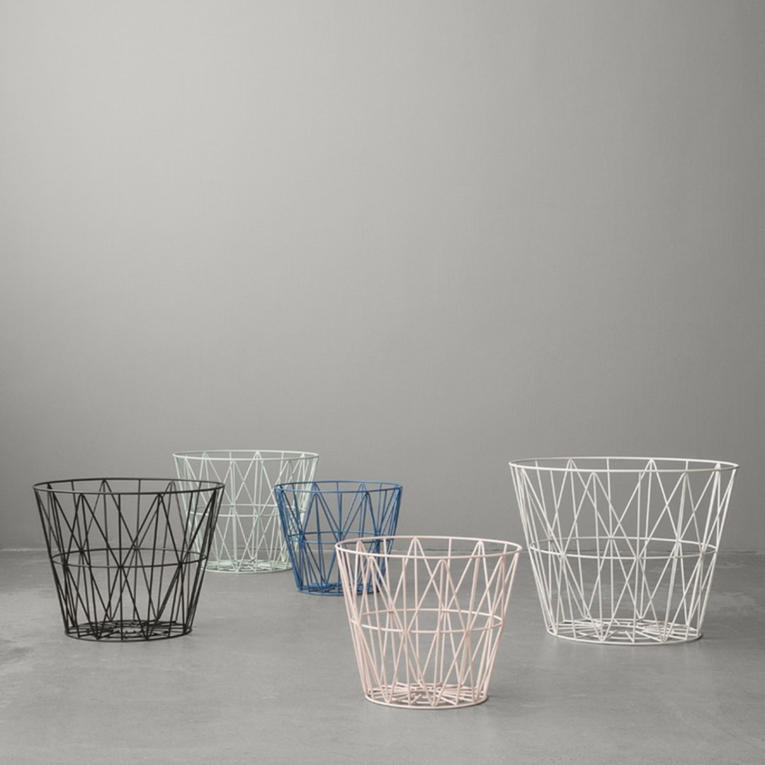 Wire 收纳篮 | Ferm Living - 置物架/篮子 - 其他金属 多色
