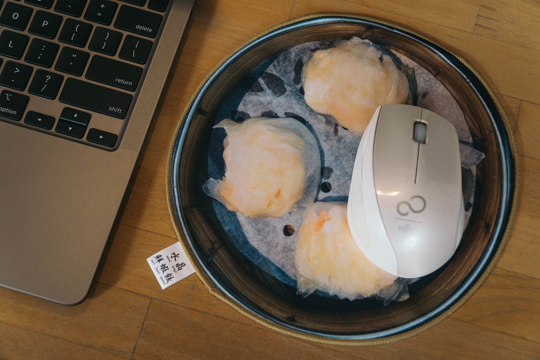 JS004~ 水晶鲜虾饺毛巾Mouse Pad - 其他 - 其他人造纤维 多色