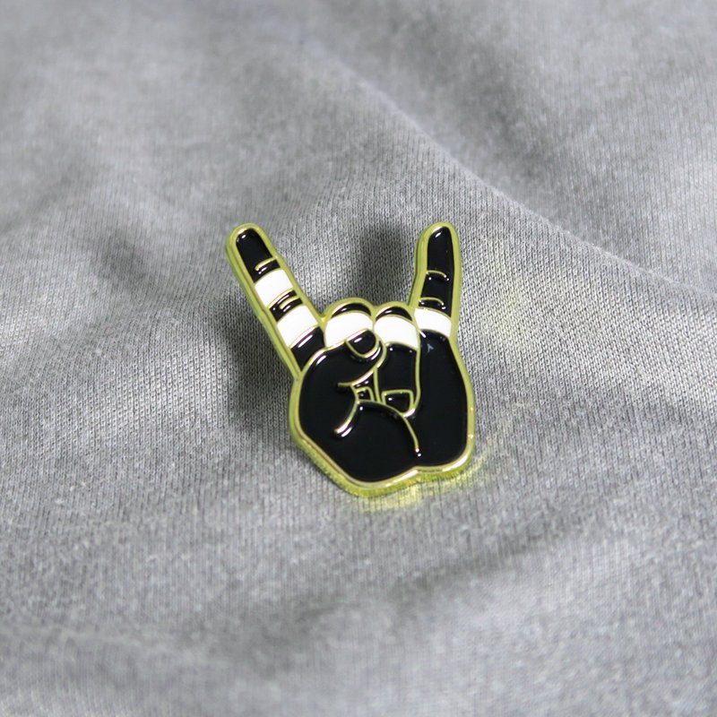 Rock Hand Enamel Pin – 送给登山者和抱石者的礼物 – 攀岩针 – 등반 kuraimingu - 徽章/别针 - 其他金属 多色