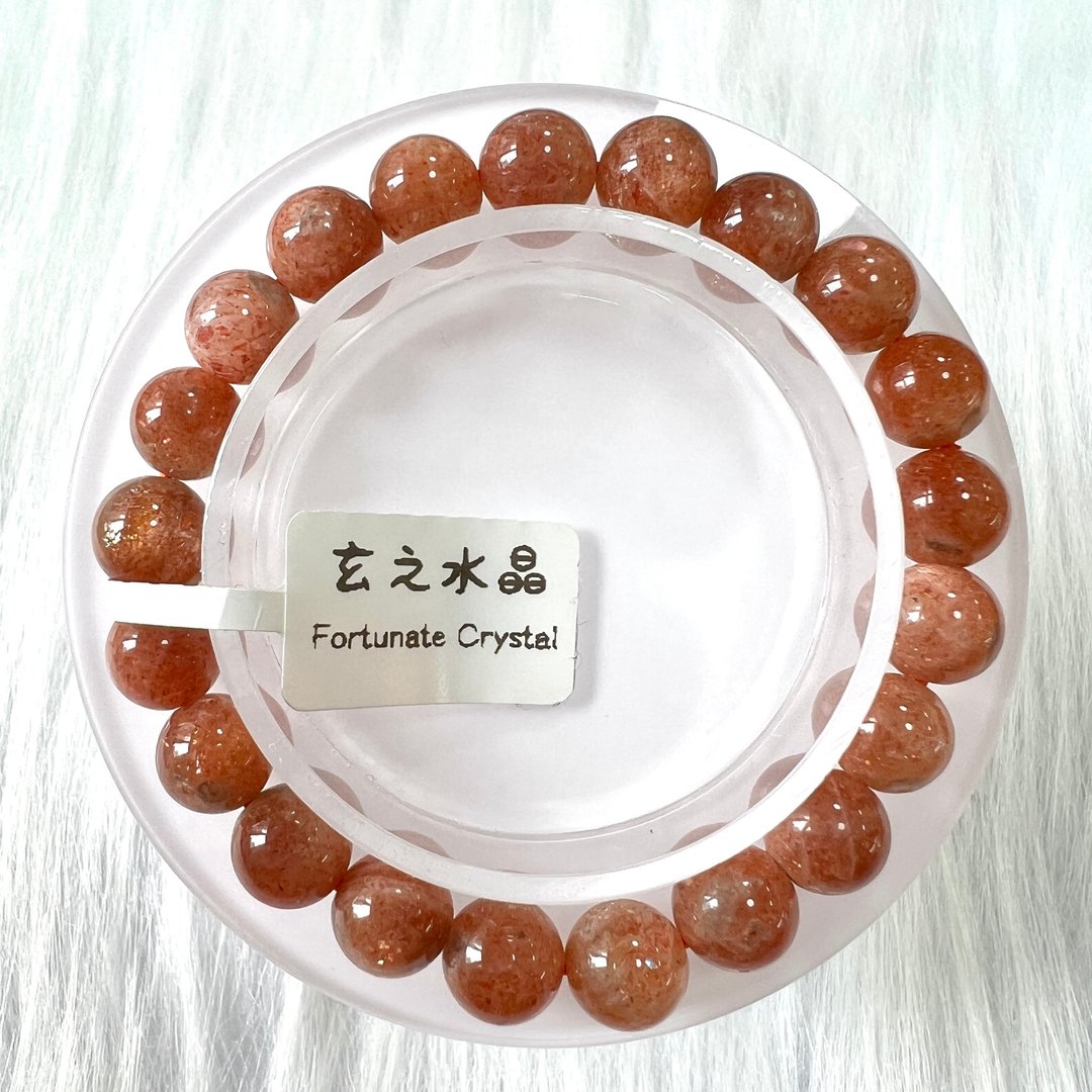 太阳石手串 | 水晶 | 水晶手串 | 水晶手链 | 水晶手链 - 手链/手环 - 水晶 橘色