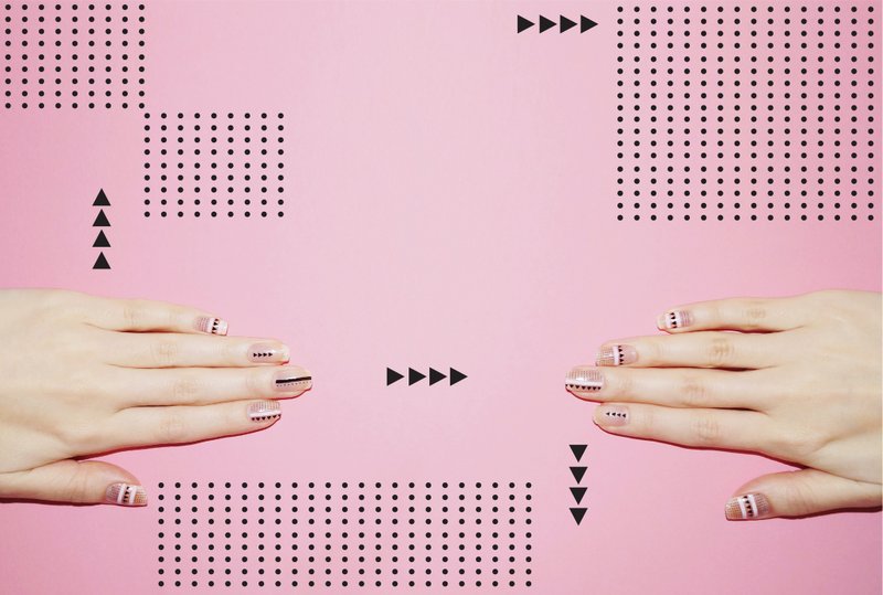 几何原理指甲贴 - 其他 - 其他材质 粉红色