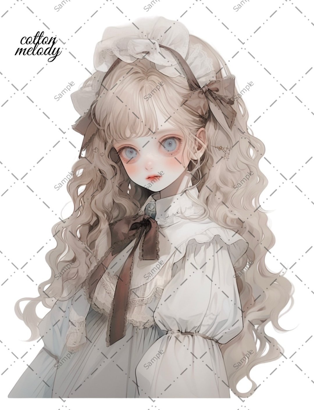 original sticker no.375 人物贴纸 原创贴纸 人物贴纸 女孩贴纸 原创人物贴纸 - 贴纸 - 纸 