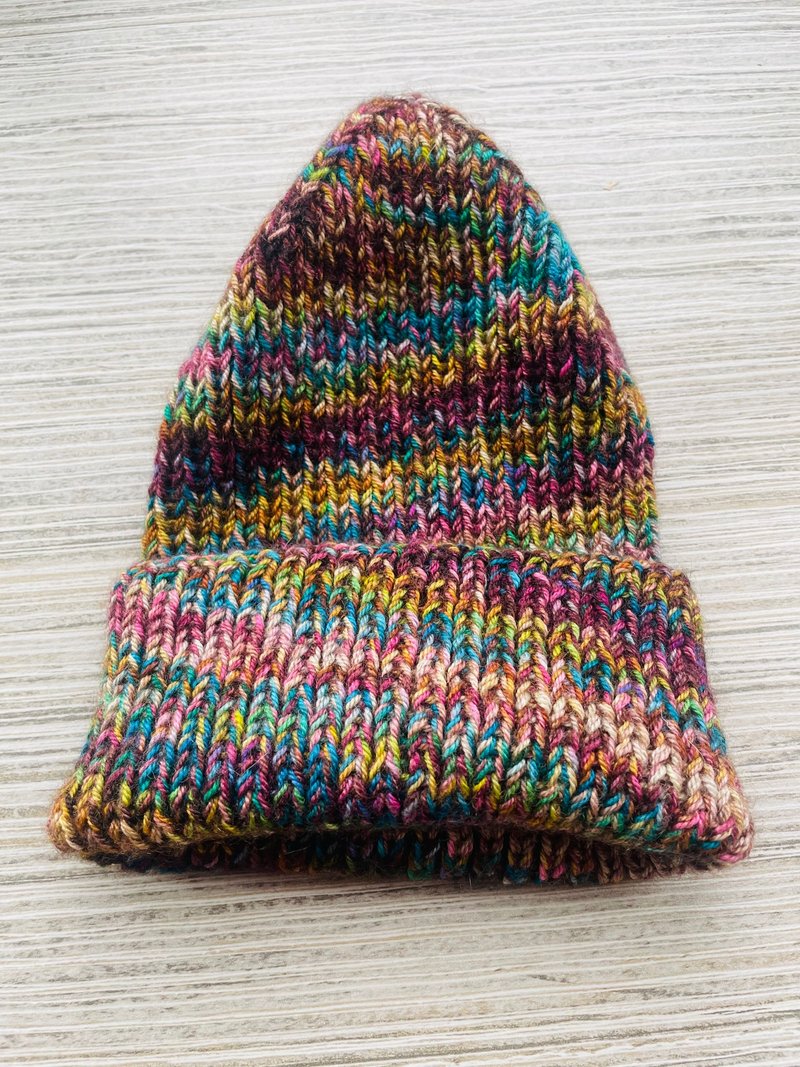 革物制织丨爱尔兰绝美手染线_毛帽款_极光 - 帽子 - 羊毛 