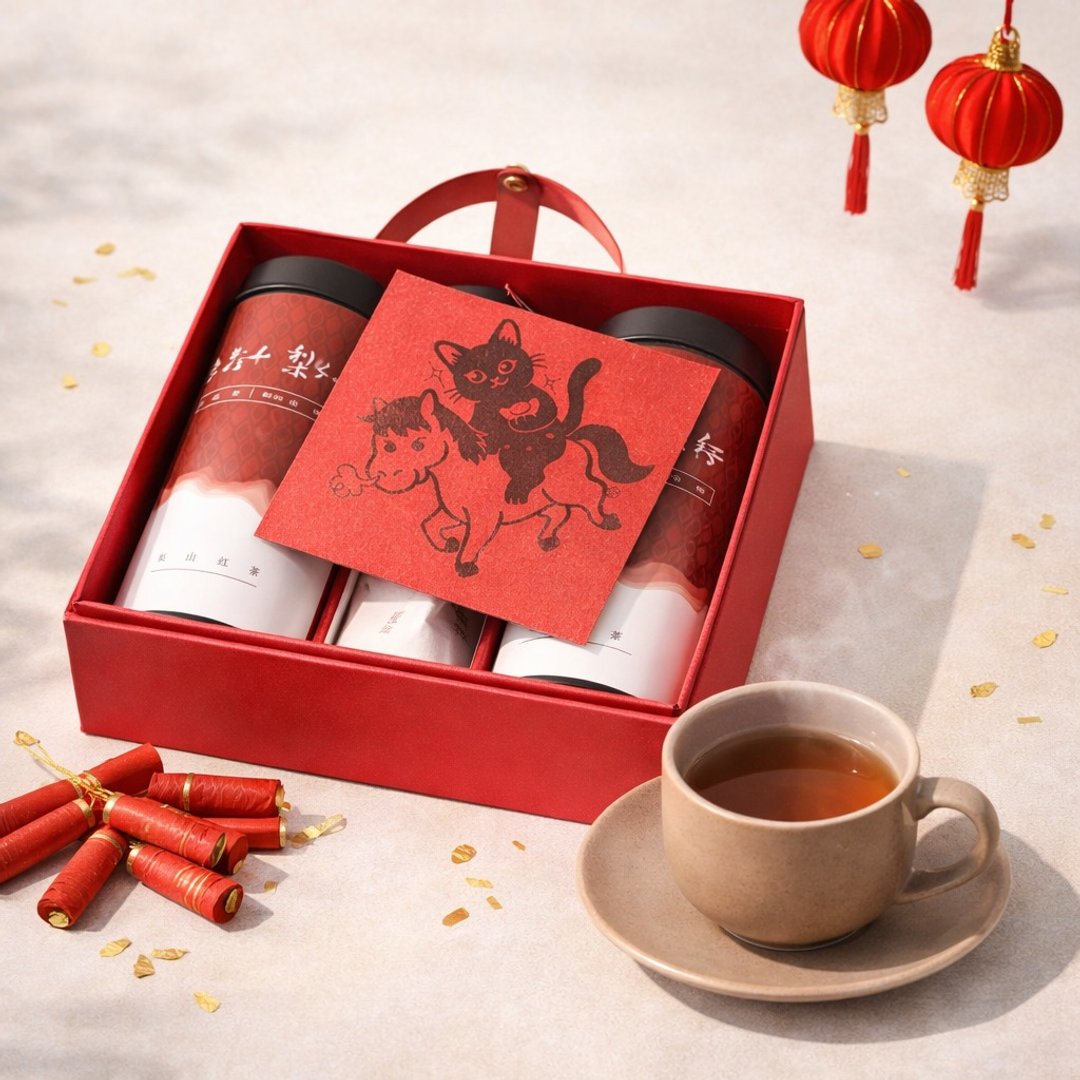 【马年限定】红运成双・马年梨山在地红茶甜点礼盒 - 茶 - 新鲜食材 