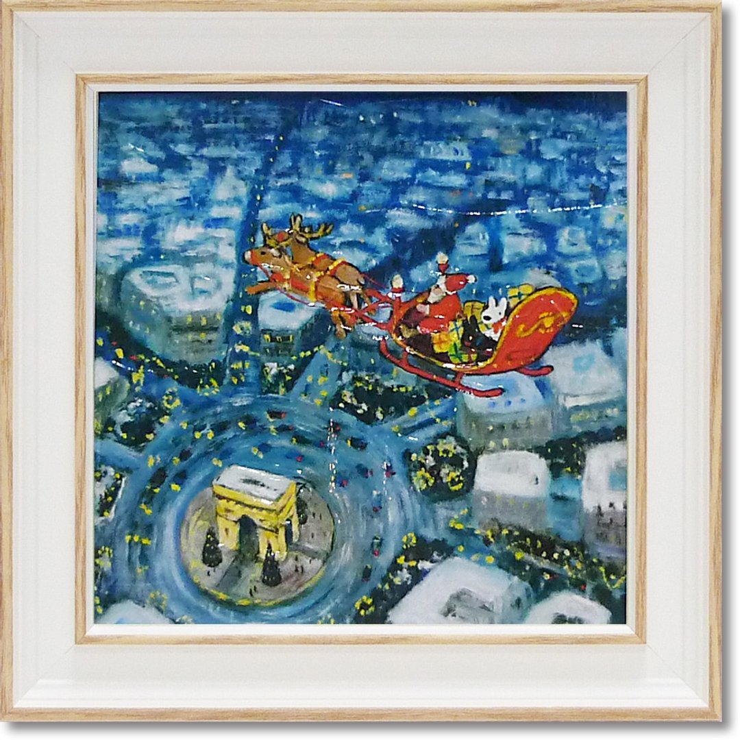 丽莎和卡斯柏 - 迷你含框复制画-圣诞老人 - 海报/装饰画/版画 - 塑料 蓝色