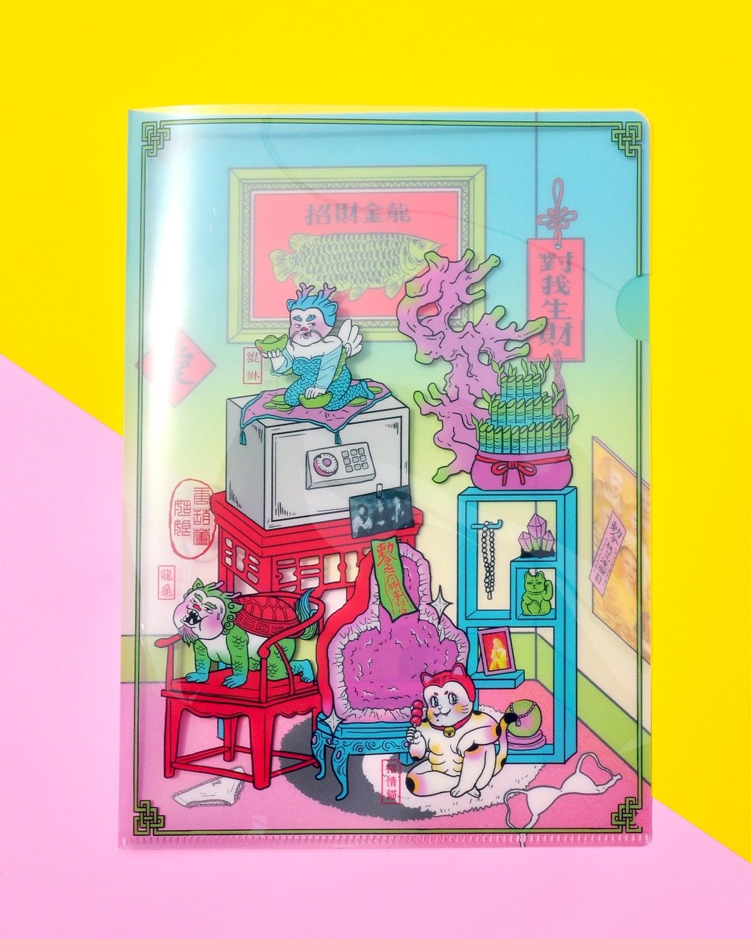 双层印刷风水世家资料夹/ 唐葫芦姑娘 - 文件夹/资料夹 - 塑料 