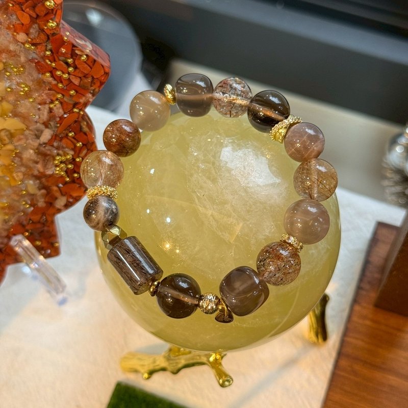 黑金稳盘能量手链 - 手链/手环 - 水晶 