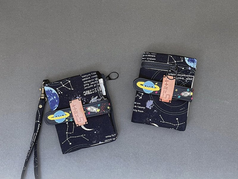 *气象战之奇异星球 布短夹/中短夹* - 皮夹/钱包 - 棉．麻 黑色