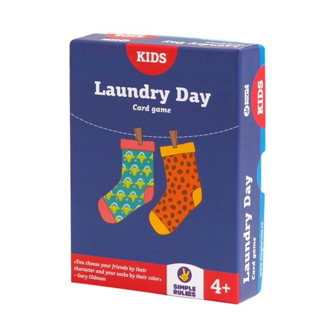 【绝版商品】simple rules -新版洗袜子 Laundry Day (英文版) - 玩具/玩偶 - 纸 蓝色