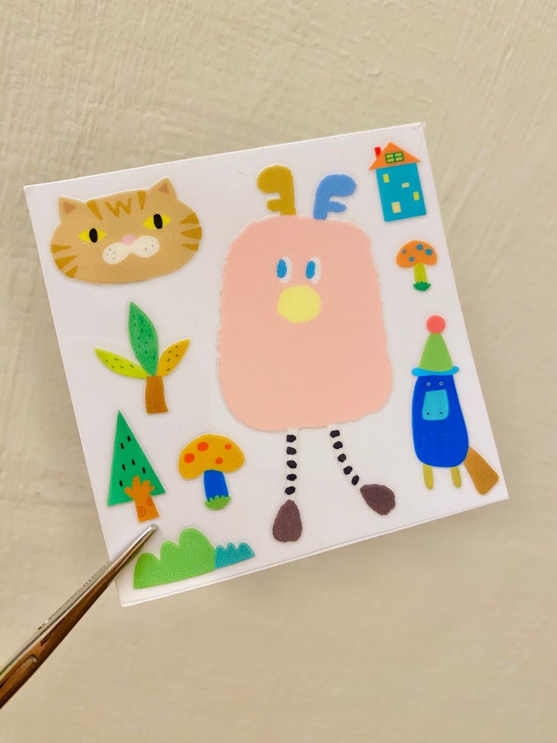 E*group  罗比 水晶转印贴 - 贴纸 - 塑料 多色