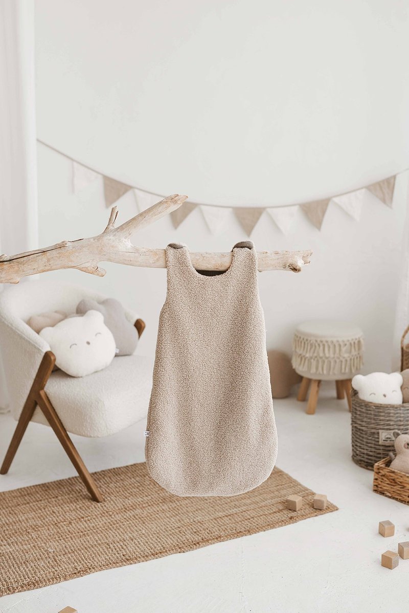 婴儿睡袋 TEDDY 柔软毛绒 + 棉布 - 婴儿床上用品 - 棉．麻 多色