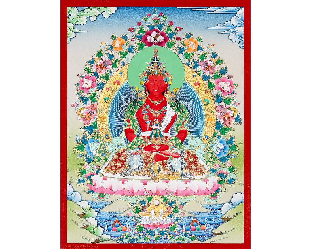 阿弥陀佛长寿唐卡 – 长寿佛艺术 - A92544 - 墙贴/壁贴 - 其他材质 多色