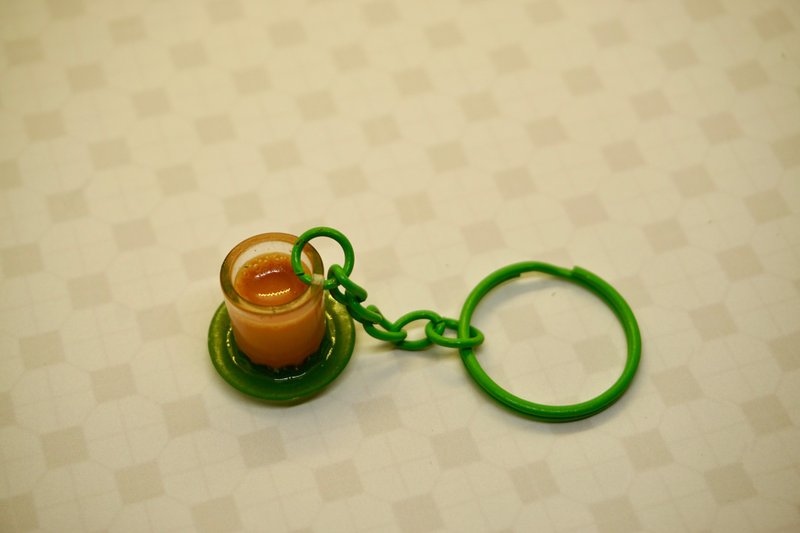 微缩港式热咖啡 模型/锁匙扣 - 钥匙链/钥匙包 - 其他材质 多色