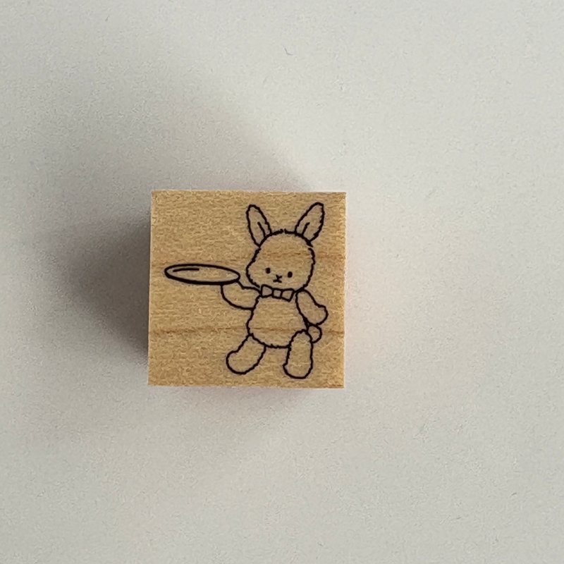 女服务生兔子 印章 2020 - 印章/印台 - 橡胶 