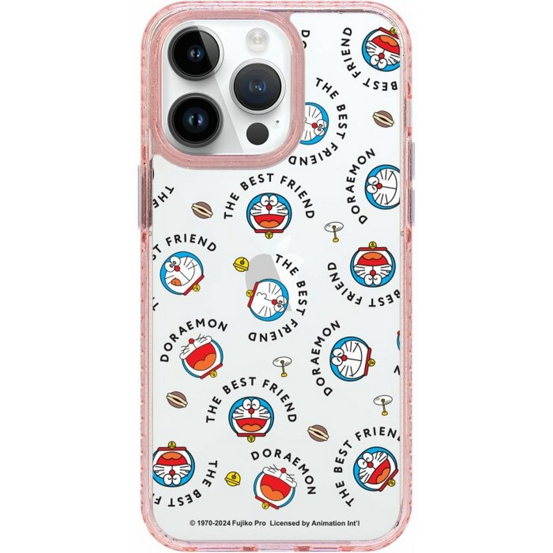 哆A梦图案 iPhone 16 Samsung S25 气垫标准防摔镜面手机壳 - 手机壳/手机套 - 塑料 多色