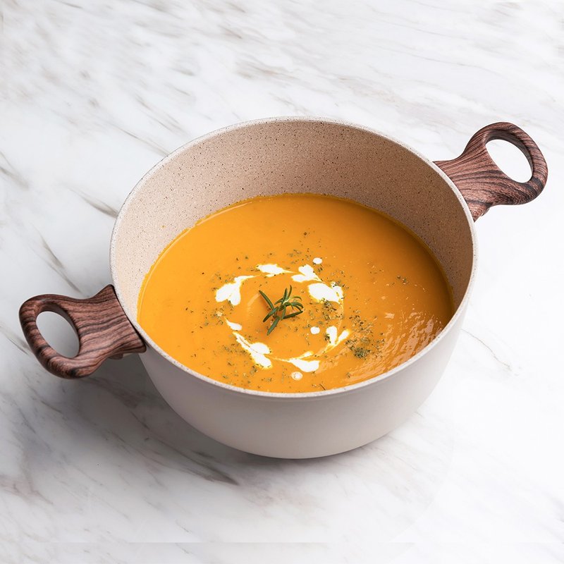 【Sambonet】 RockNRose 不沾锅双耳汤锅24cm-附盖-玫瑰粉 - 锅具/烤盘 - 其他金属 