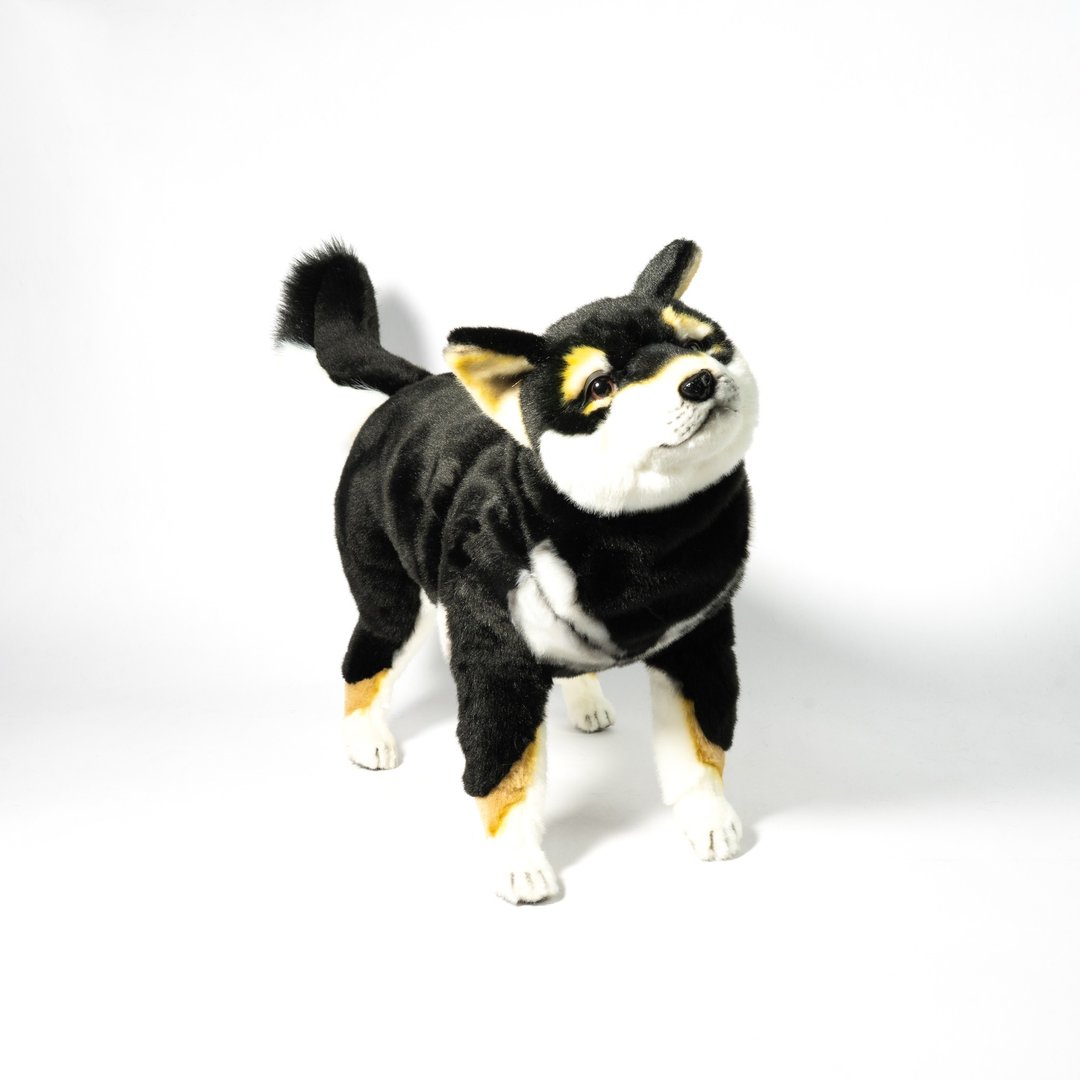 Hansa 7242-黑柴犬站姿  50厘米 - 玩偶/公仔 - 环保材料 黑色